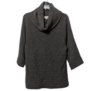 PRECIOUS FIBERS Cashmere Cowl Neck Tunic Sweater S